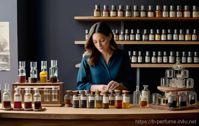 향수 제조사 인터뷰 - **"The Olfactive Architect"**: A sophisticated French perfumer, a woman in her late 30s or early 40s...