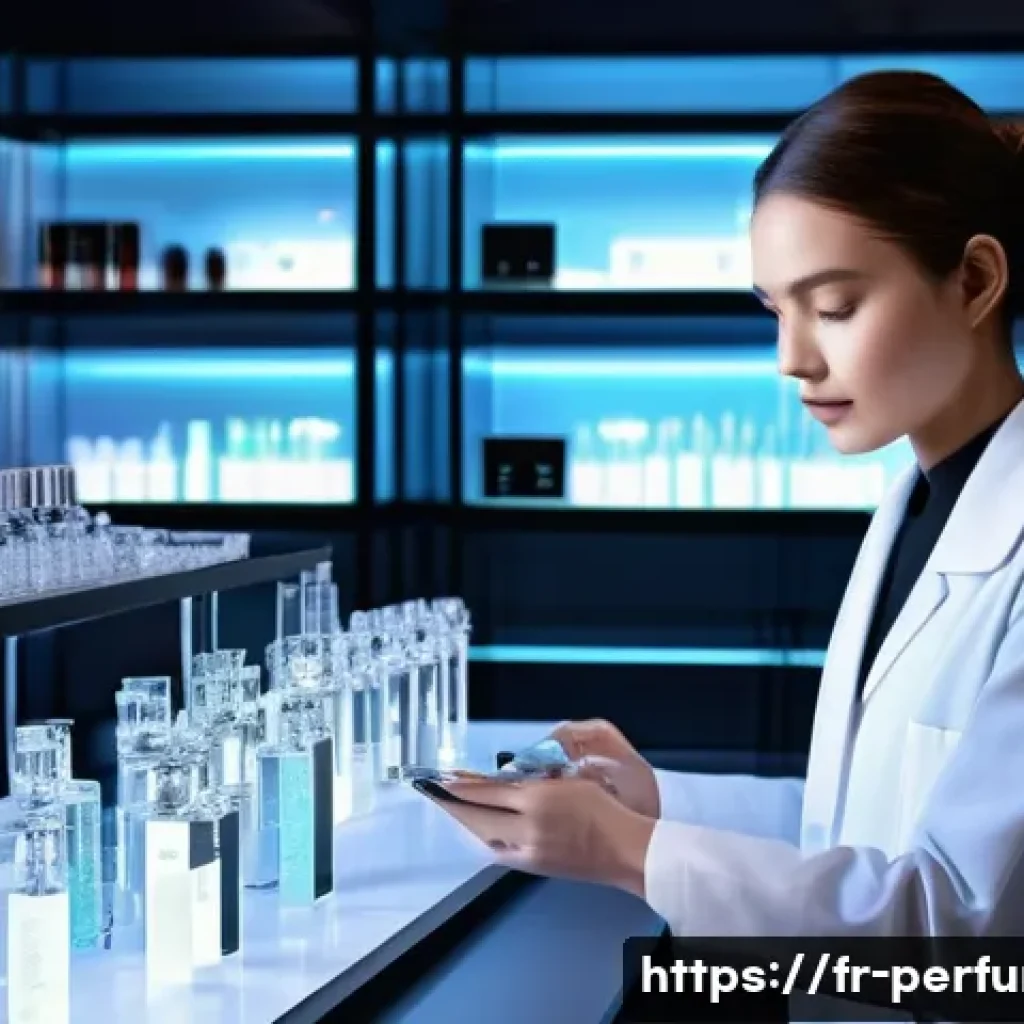 향수 기획 및 디자인 - **Prompt 1: The AI-Assisted Perfumer's Atelier**
    "A sophisticated, brightly lit perfume laborato...